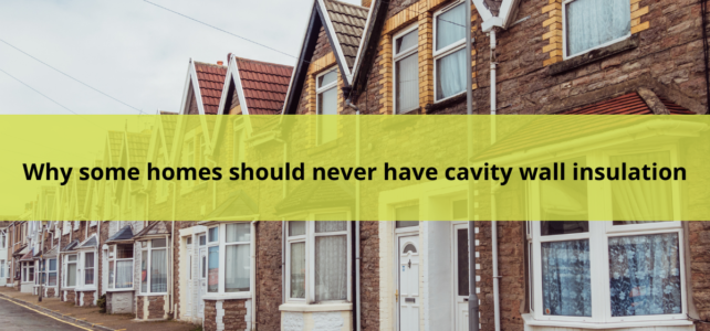 Why some homes in the UK should never have cavity wall insulation Why some homes in the UK should never have cavity wall insulation